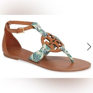 Tory Burch Women’s Miller Scarf Thong Sandals